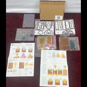 Diamond Press Stamp Die Card Kit Congrats Celebration Trophy Cake Congratulation